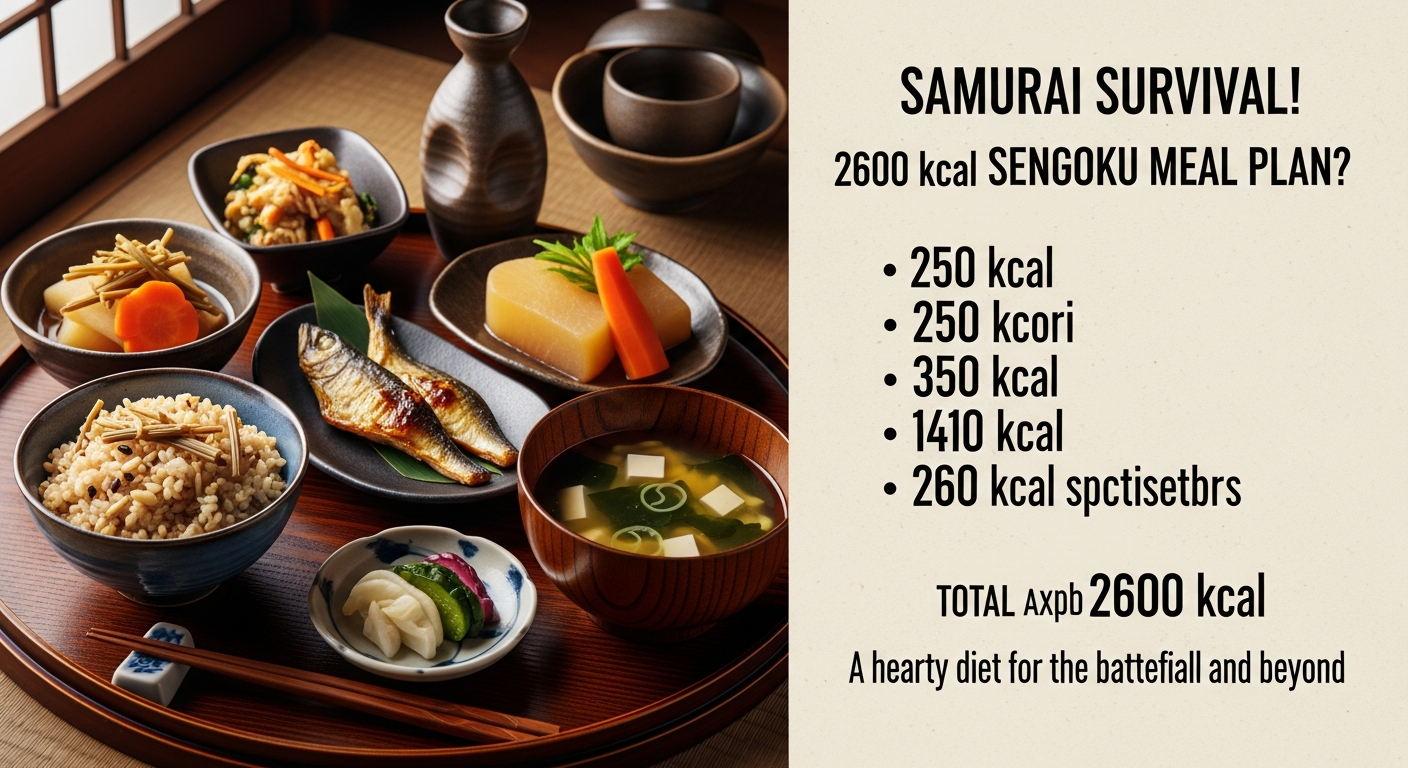 武士直伝！戦国ごはんレシピで1日2600kcal摂れる？